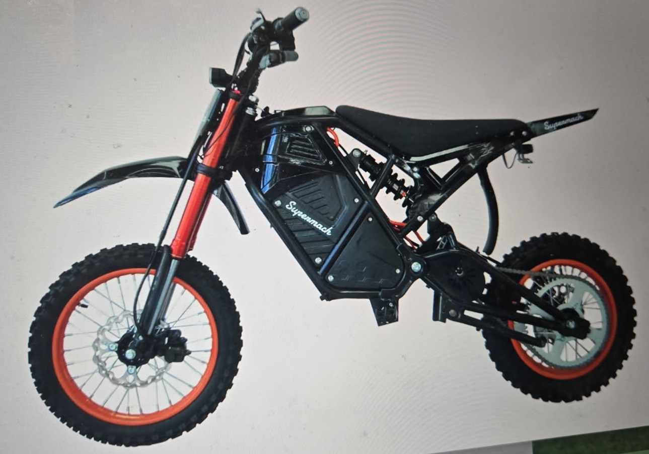 supermach sm21 3500w electric dirt bike electric motorcycle youth dirt bike jacksonville, orange par…